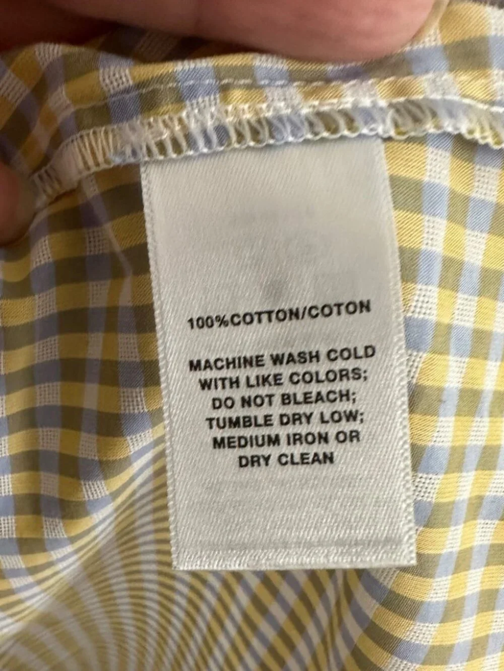 Lafayette 148 New York long-sleeve gingham check shirt - Picture 6 of 6